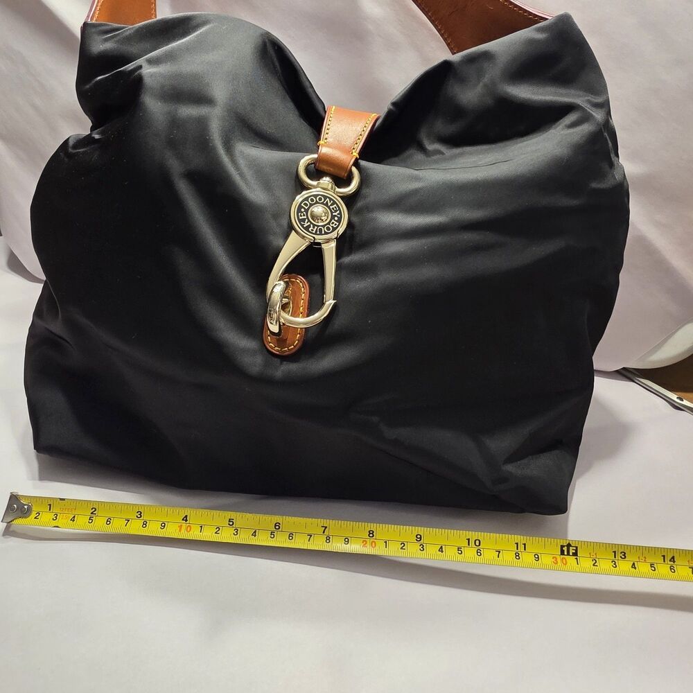 Dooney and Bourke Nylon Logo Lock Black w Dust Bag Never Used - Picture 6 of 16